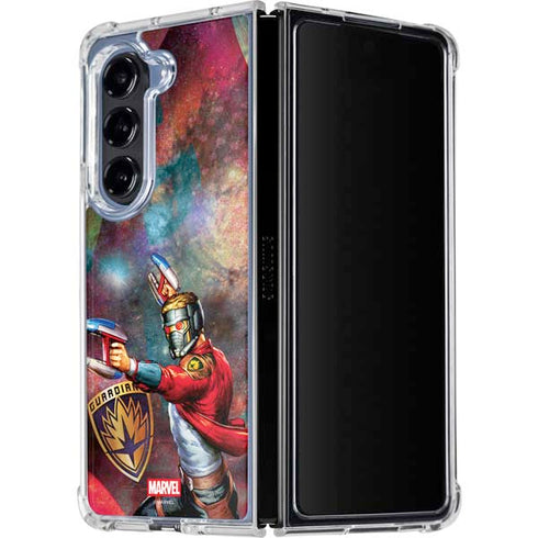 Marvel Star-Lord Cosmic Commander Galaxy Z Fold5 5G Clear Case